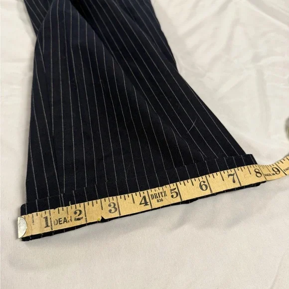 Stussy Pinstripe Pants Skateboard Navy Size L - Picture 10 of 11